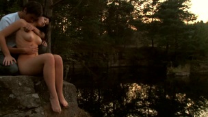 Check out a ardent legal age teenager fucking scene outdoors during sunset